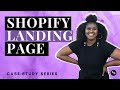 Shopify Landing Page // Case Study | How to make your first sale online (shopify for beginners)