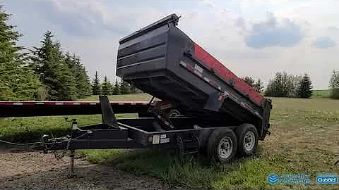 Lot 12 2019 Precision Trailers 12' T/A Hydraulic Dump Trailer | St. Albert Auction Closes 8/11/21