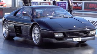 FERRARI 348 1/4 MILE - WHAT A SOUND