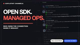 CopilotKit Channels SDK: One Agent Across Slack + Discord, What Is Actually Managed