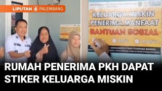 Petugas Dinsos Pali, Beri Stiker Keluarga Miskin Penerima Bantuan Sosial | Liputan 6 Palembang