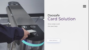 Swiping Card---Daosafe Turnstile Gate with Entry By Swiping Card Exit Freely Solution