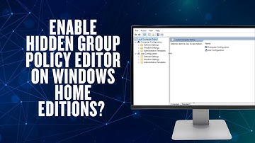 Enable Hidden Group Policy Editor on Windows Home Editions