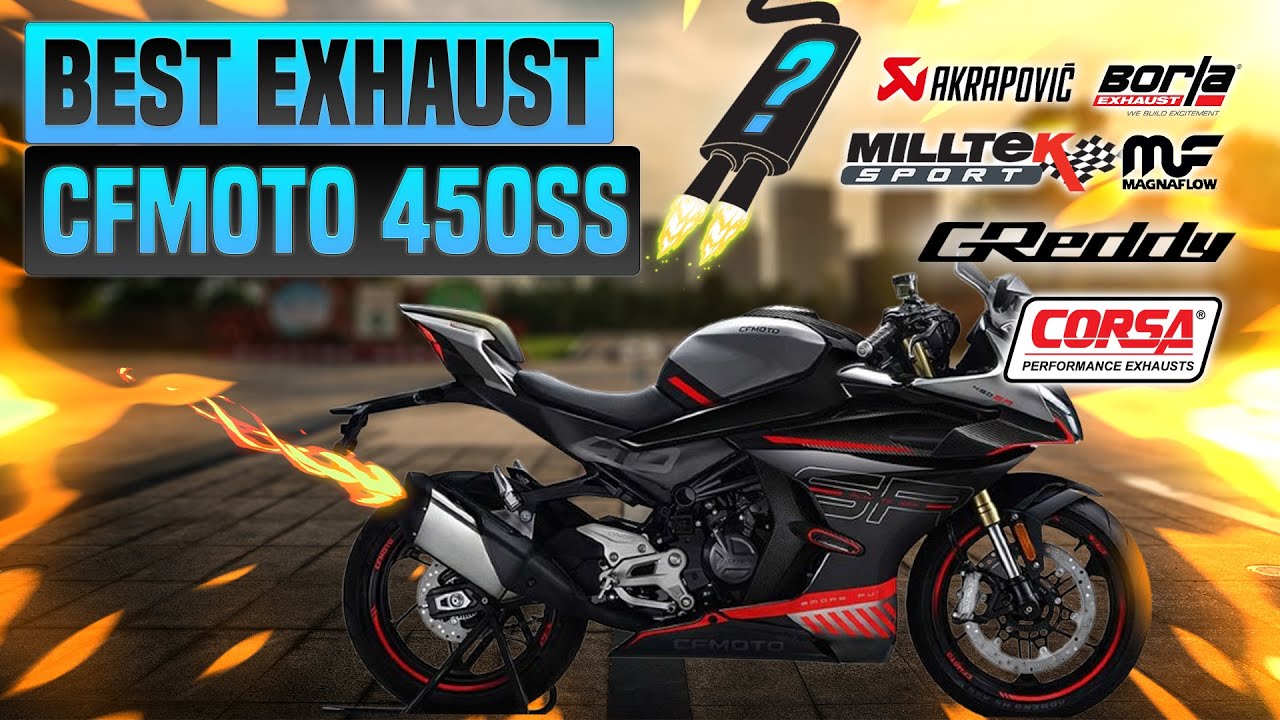CFMOTO 450SS Exhaust Sound🔥Akrapovic,IXIL,KOlightning,SC Project,Vandemon,Yoshimura