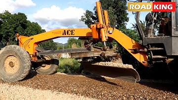 ACE Motor Grader | Gravel and Soil Compactor Working Video | ACE Ag 165 | Road King