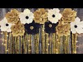 Birthday Party Decoration Ideas at home | very easy Paper Flower Backdrop for any occasion at home