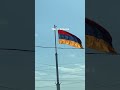 Armenian Flag Waving in Yeraskh  #armenia #hayastan