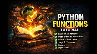 Celebrity Python Functions Tutorial | Built-In, User-Defined, Lambda, Args, Kwargs, Scope, Decorators & More Wealth