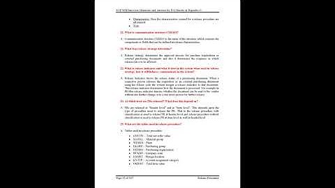 Release Procedure for PO & PR Interview Questions & Answers