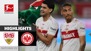 Stuttgart On Cl-Course! | Vfb Stuttgart - Eintracht Frankfurt 3-0 | Highlights | Matchday 29 - Buli