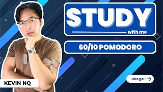 STUDY WITH ME LIVE | 14 HOURS | Pomodoro Timer 60 & 10 | RAIN SOUND|