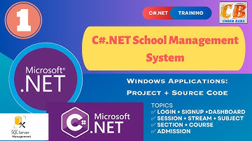 🏆💥 Code Like a Champion : C#.NET School Management System! 🚀 Step-by-Step Project + Source Code 💯 01