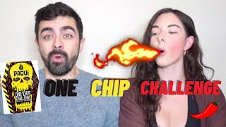 WORLDS SPICIEST CHIP…🥵 we suffered…