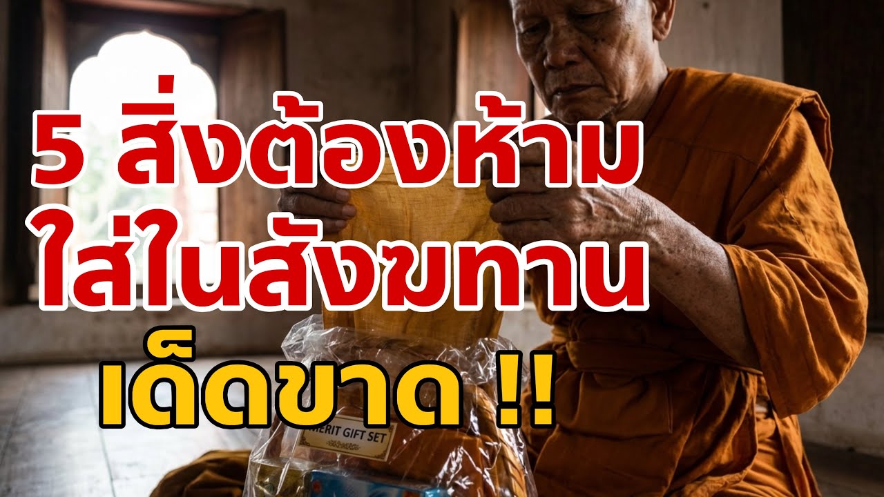 เช็คด่วนก่อนถวาย 5 สิ่งต้องห้าม