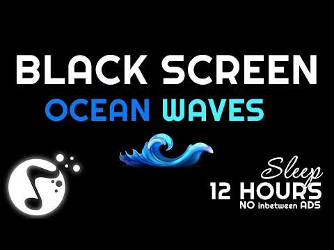 12 Hours Ocean Waves at Night 🌊 Deep Sleep White Noise (No Ads)