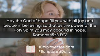 Romans 15:13 Bible Verse about Joy and Happiness #verseoftheday