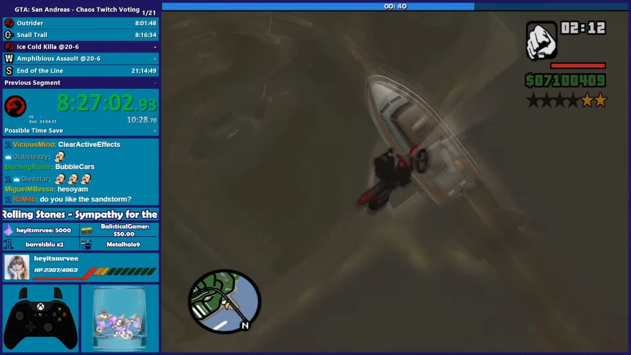 GTA San Andreas CHAOS MOD Speedrun Part 3 - Hugo_One Twitch Stream - 12 ...