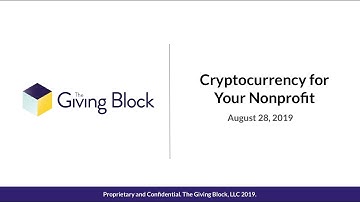 Cryptocurrency And Your Nonprofit Explained! | Webinar from Elevation and The Giving Block