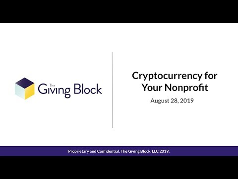 Cryptocurrency And Your Nonprofit Explained! | Webinar from Elevation and The Giving Block