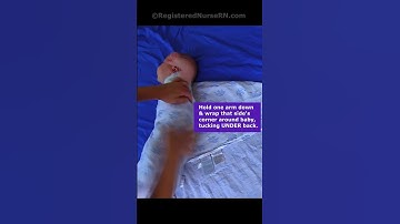 Swaddle a Newborn Baby:  Tutorial in 50 Seconds #shorts
