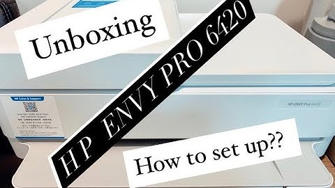 HOW TO SET UP THE HP ENVY Pro 6420 || UNBOXING