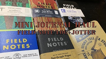 Discovering Log+Jotter! Plus More Field Notes!