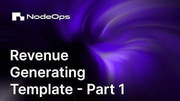 How to turn your app into a revenue generating template with NodeOps - Part 1
