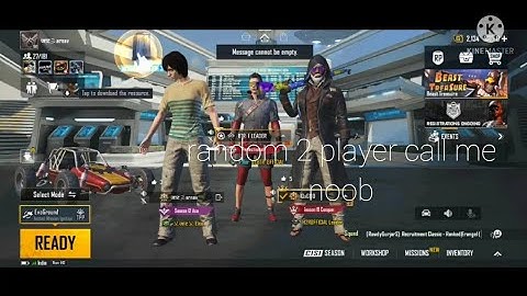 random 2 players / call me noob / conqurer player / room 1v2 tdm challenge m416