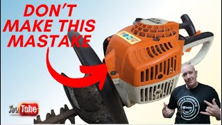 Stihl HS45 Hedge Trimmer POPS BANGS AND BACKFIRES