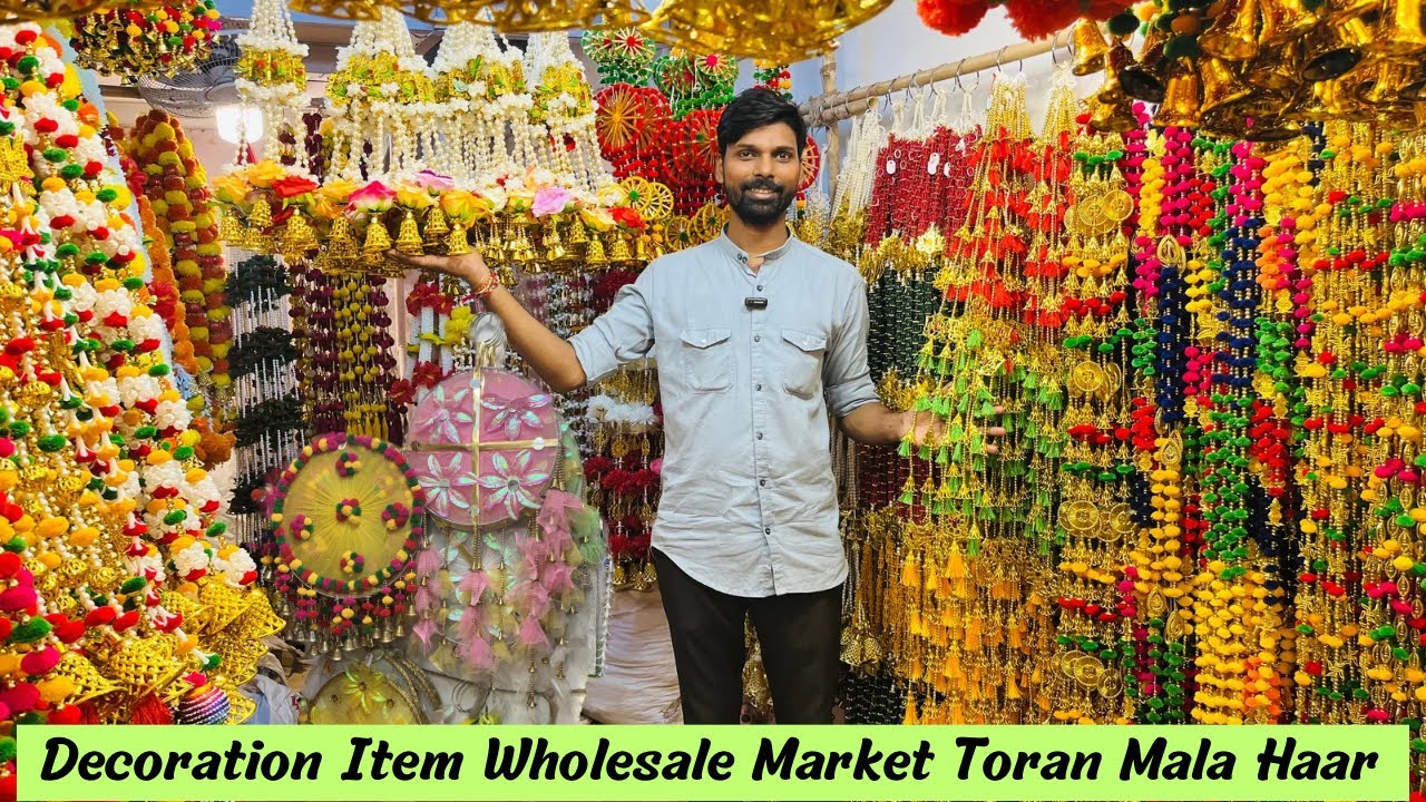 Decorations Wholesale Market Mumbai| Bhuleshwar Mala Haar Toran Wholesale Market Ganpati Decoration