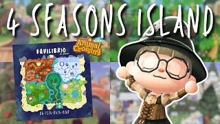 MYSTICAL 4 SEASONS ISLAND TOUR (+ 5 decorated houses) | Animal Crossing: New Horizons