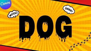 Unleash the Canva Drip Text Effect | Beginner's Tutorial Awaits! 🐾💧