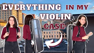 🎻 what's in my VIOLIN CASE + what should you have in yours (ft. GL Combi Violin Case)