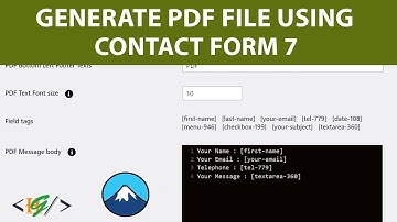 How to Generate PDF File Using Contact Form 7 in WordPress