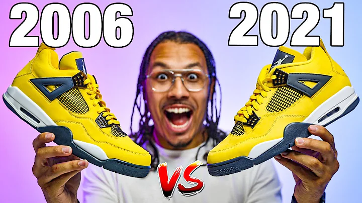 Watch Before You Buy Air Jordan 4 Lightning 2021 vs 2006 Sneaker Comparison