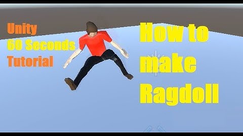 How to make Ragdoll | Unity 60 Seconds Tutorial