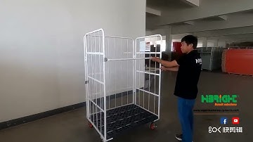 heavy duty plastic base roll container