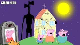 No Way...! Siren Head SCP Attacked Pig House During a Thunderstorm | Peppa Pig Funny Animation