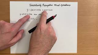 Propagating uncertainty mixed operations