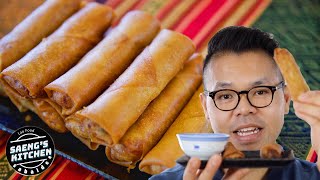 Best Homemade Egg Roll | Lao Mom Style| Lao Food at Saeng’s Kitchen