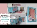 TUTORIAL Autocaravana cartonaje con miniálbum //Scrapbooking