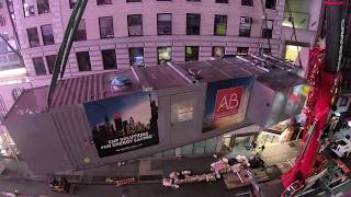 The installation stages of Ecomax® a few steps from Times Square, NYC