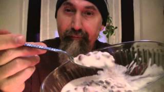 Eating a Bowl of Yogurt and Pomegranates Seeds at a 1 to 1 Ratio - ASMR - Male, Crunching