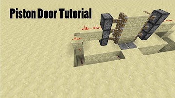 Piston Activated Door Tutorial | Minecraft 1.7.2