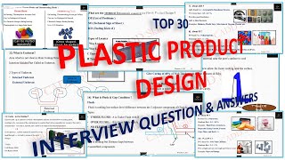 Top-30 Plastic Product Design Interview Question and Answer