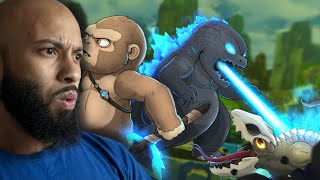 BABY GODZILLA, BABY KONG vs SKULLCRAWLERS animation 5 Reactin