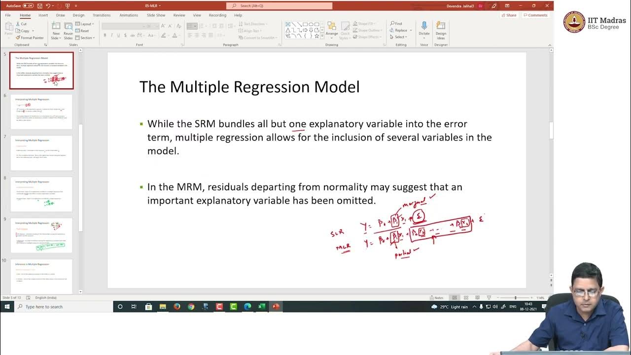 Multiple Linear Regression - Example - YouTube