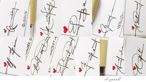 ✅Mastering Signature Style: Unique Ideas to Make Your Mark ✒️❤️