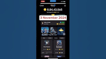 Gemz Daily Combo Today 3 November Daily Combo Today #gemz #combo #airdrop