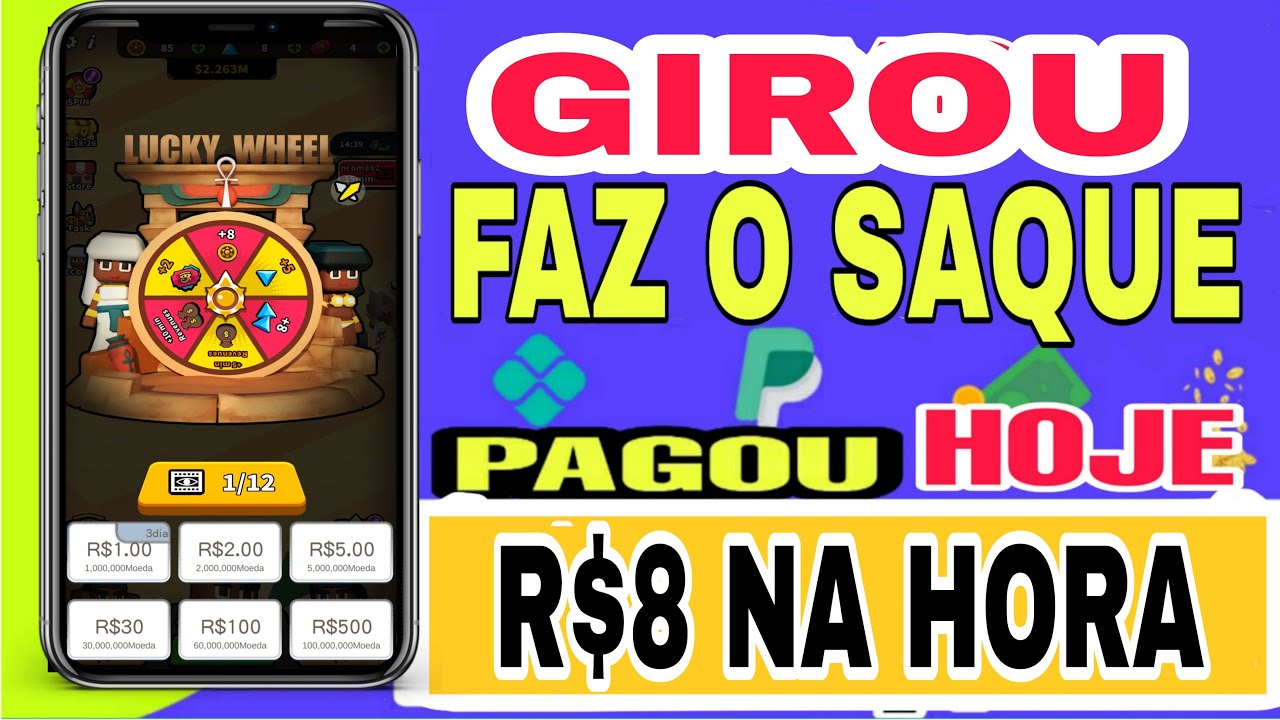 GIROU PAGOU App de JOGO QUE GANHA DINHEIRO VIA PIX! MELHOR JOGO PAGANDO VIA PIX